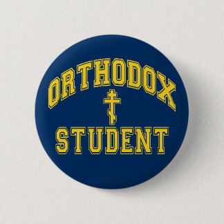 Orthodox Christian "Student" 2.25 in. Michigan 1 6 Cm Round Badge