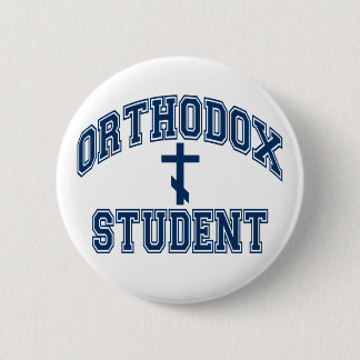 Orthodox Christian "Student" 2.25in. 6 Cm Round Badge