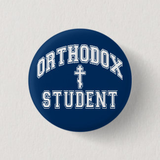 Orthodox Christian "Student" Penn State 2.25 in. 3 Cm Round Badge