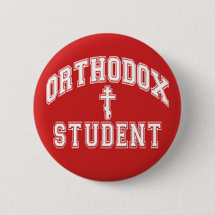 Orthodox Christian "Student" Wisconsin 1 2.25 in. 6 Cm Round Badge