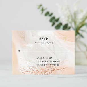 Orthodox Christian Waters of Light Baptism RSVP Ca Card