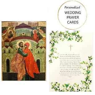 Orthodox Christian Wedding Prayer Card