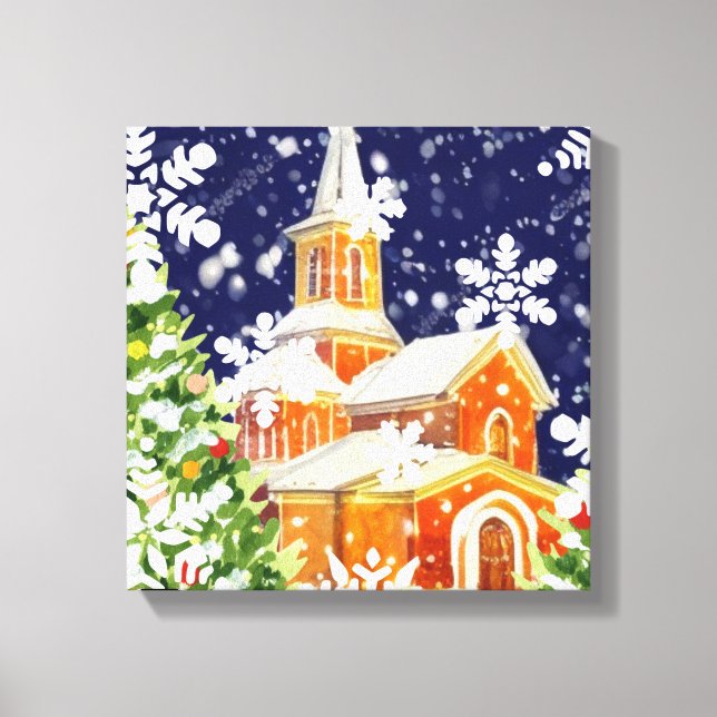 Orthodox Christmas Canvas Print (Front)