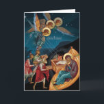 Orthodox Christmas Cards<br><div class="desc">This is one of the Orthodox Christmas Cards with Nativity scene where I attempted to create continuous composition on both sides of the card. Unfortunately,  on this website it is not possible to use full size image on the back of the cards.</div>