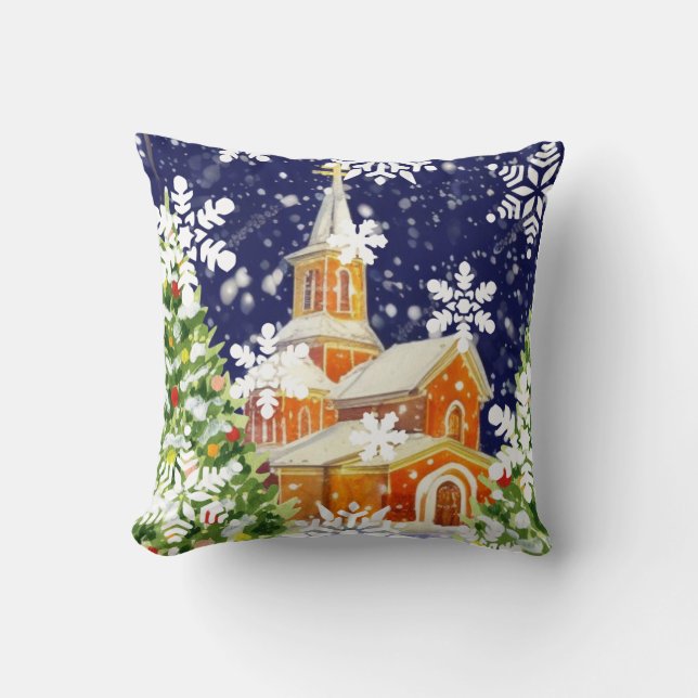 Orthodox Christmas Cushion (Front)