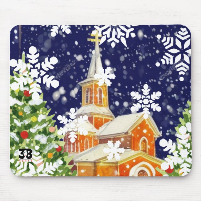 Orthodox Christmas Mouse Mat (Front)