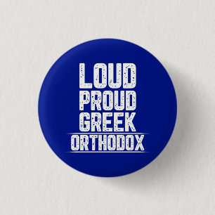 Orthodox Church l Greek l Funny Saying, 3 Cm Round Badge