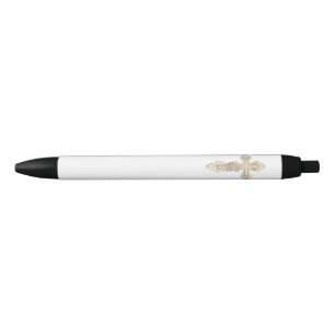 Orthodox cross black ink pen