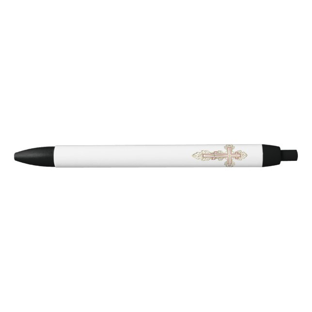 Orthodox cross black ink pen (Front)
