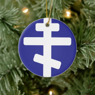 Orthodox Cross Christmas Ornament