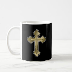 Orthodox cross coffee mug