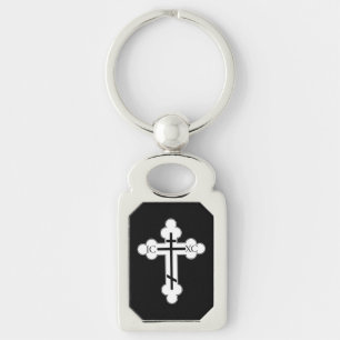 Orthodox cross key ring
