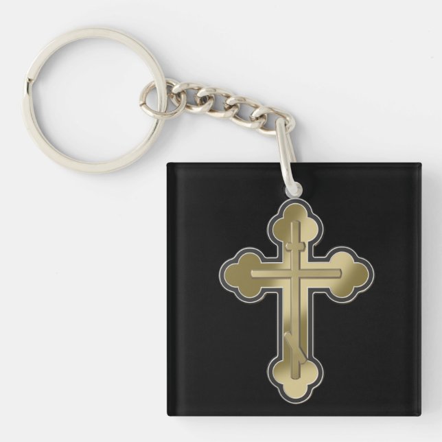 Orthodox cross key ring (Front)