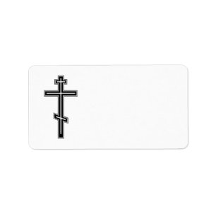 Orthodox cross label