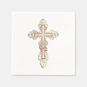 Orthodox cross napkin
