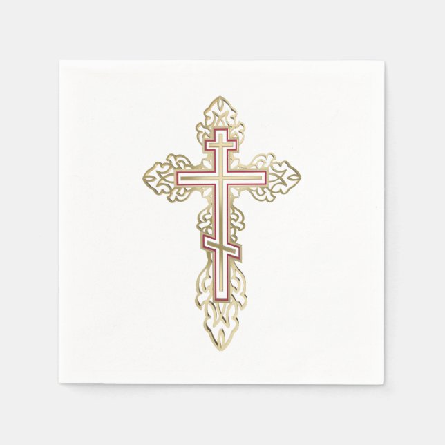 Orthodox cross napkin (Front)