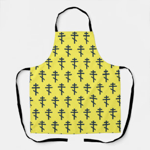 Orthodox Eight-Pointed Cross Sacred Devotional Art Apron
