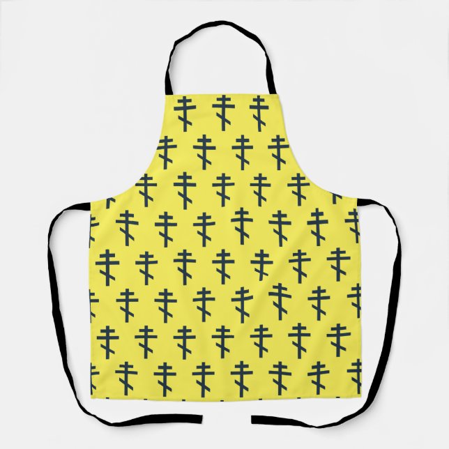 Orthodox Eight-Pointed Cross Sacred Devotional Art Apron (Front)