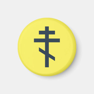 Orthodox Eight-Pointed Cross Sacred Devotional Art Magnet