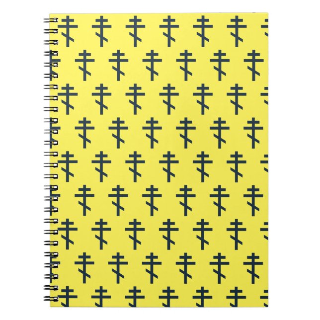 Orthodox Eight-Pointed Cross Sacred Devotional Art Notebook (Front)