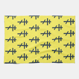 Orthodox Eight-Pointed Cross Sacred Devotional Art Tea Towel