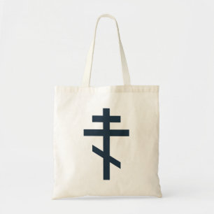 Orthodox Eight-Pointed Cross Sacred Devotional Art Tote Bag