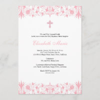 Orthodox Elegant Baptism Invitation
