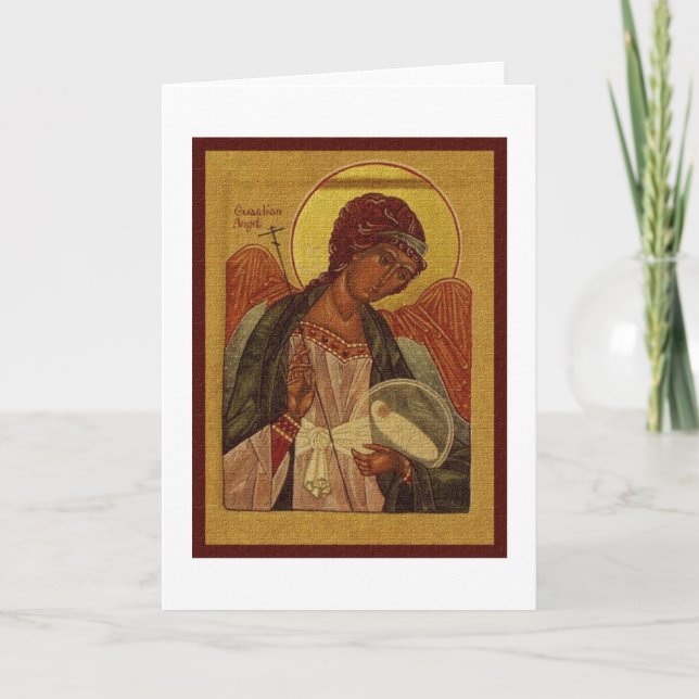Orthodox Guardian Angel Card (Front)