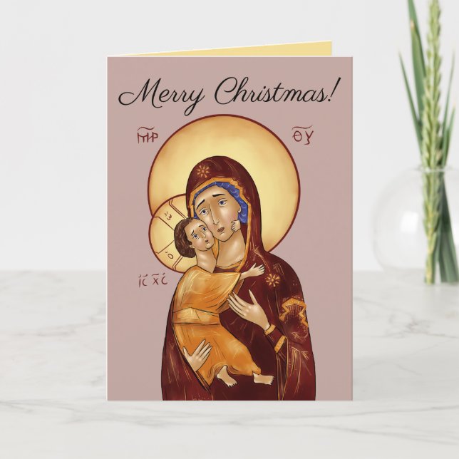 Orthodox Icon Christmas Card (Front)