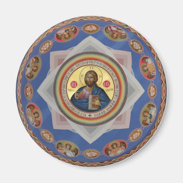 orthodox icon god church religion saint magnet (Front)