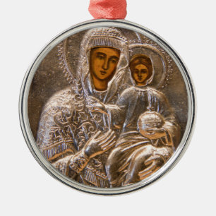 Orthodox icon metal tree decoration