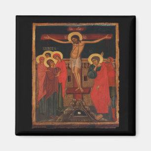 Orthodox Icon of Jesus on the Cross Magnet
