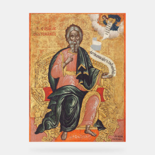 Orthodox Icon of Saint Andrew the Apostle  Acrylic Sign