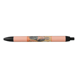 Orthodox Icon of Saint Andrew the Apostle  Black Ink Pen