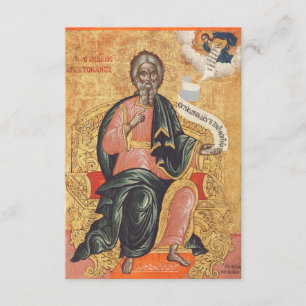 Orthodox Icon of Saint Andrew the Apostle  Enclosure Card
