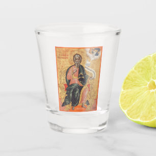 Orthodox Icon of Saint Andrew the Apostle  Shot Glass