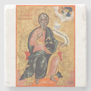 Orthodox Icon of Saint Andrew the Apostle  Stone Coaster