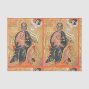 Orthodox Icon of Saint Andrew the Apostle  Tissue Paper