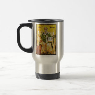 Orthodox Icon of Saint Athanasius of Alexandria Travel Mug