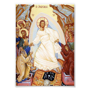 Orthodox Icon of the Anastasis Resurrection Photo Print