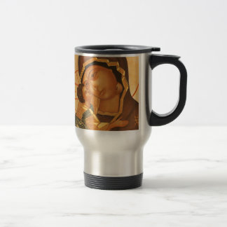 Orthodox Icon of Virgin Mary and Baby Jesus Travel Mug
