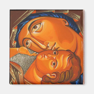 Orthodox Icon Virgin with the Playing Child Magnet