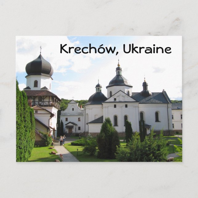 Orthodox monastery in Krechow, Ukraine Postcard (Front)