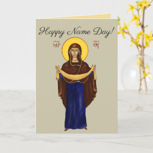 Orthodox Name Day Card
