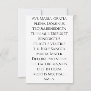 Orthodox Virgin Mary Holy Card Ave Maria