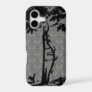 Orthopaedic Crooked Tree on Grey Damask