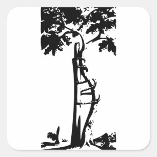 Orthopaedic Crooked Tree Square Sticker