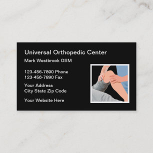 Orthopaedic Doctor And Surgeon Medical Business Card