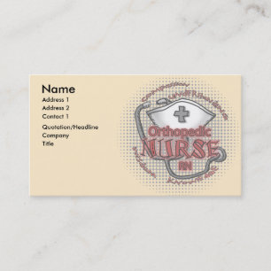 Orthopaedic Nurse Axiom Business Card