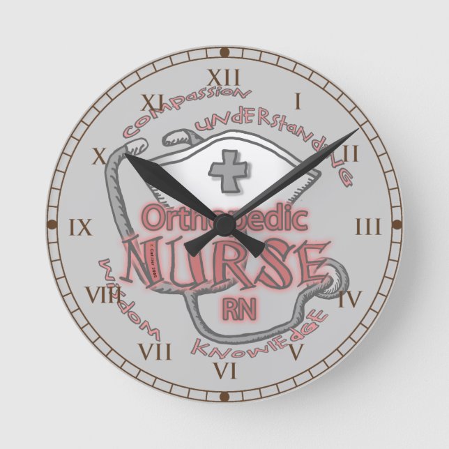 Orthopaedic Nurse Axiom Round Clock (Front)